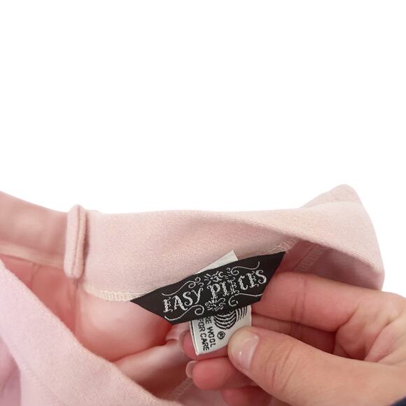 Easy Pieces Light Pink 100% Pure Wool Skirt Sz 23 - Picture 2 of 5